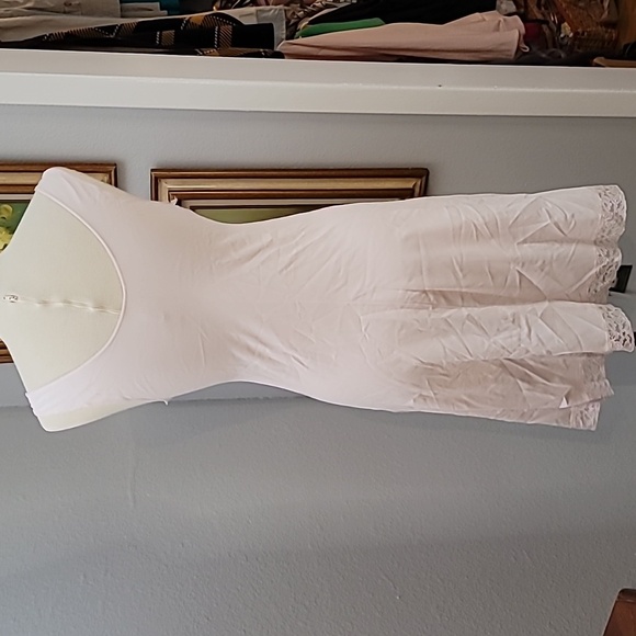 Vintage JCPENNEY nylon pink lace nightgown size small has flaws* - Picture 7 of 12